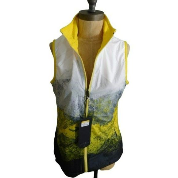 Antigua Jackets & Blazers - Antigua Size S Small Zip Front Lined Golf Vest Sporty Active Reversible NWT